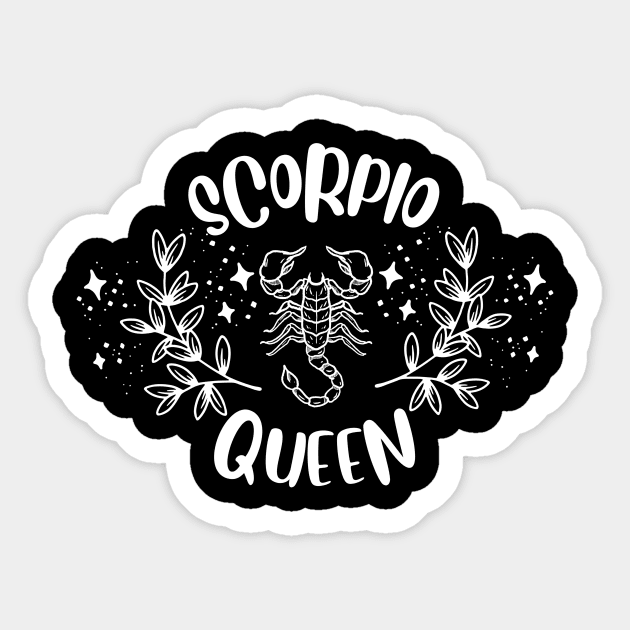 Scorpio Queen Sticker by teresawingarts